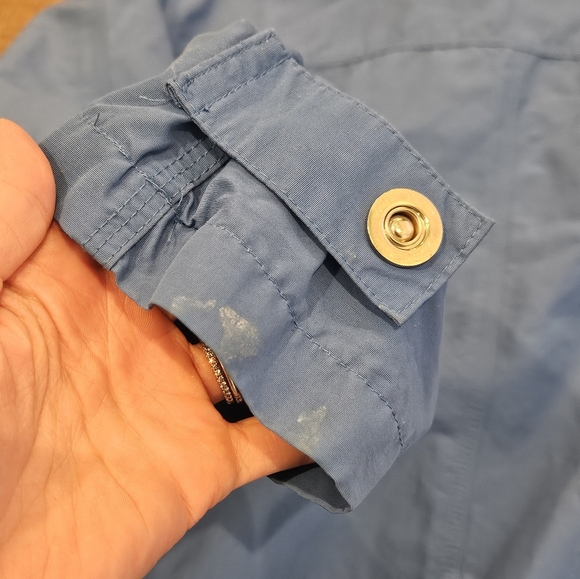 Ralph Lauren Periwinkle Blue Hooded Women Medium Full Zip Outdoor Rain Jacket - Picture 7 of 10